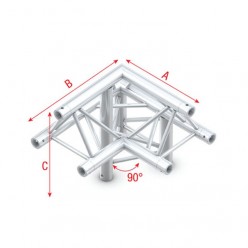 Milos FT30010 Pro-30 Triangle F Truss - Corner down right, apex up